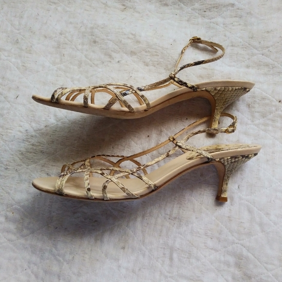 Cole Haan Real Python Heeled Sandals - Picture 2 of 4